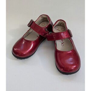 UMI Callie Cherry Patent Leather Mary Janes Girls Toddler Shoes Size 6.5